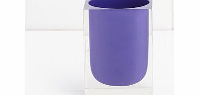 Bhs Bright purple square resin tumbler, bright