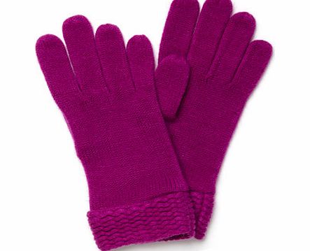 Bhs Bright Purple Supersoft Gloves, bright purple