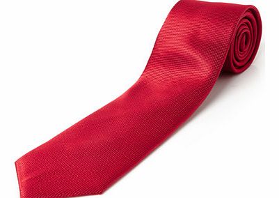 Bhs Bright Red Textured Dot Tie, Red BR66D22ERED