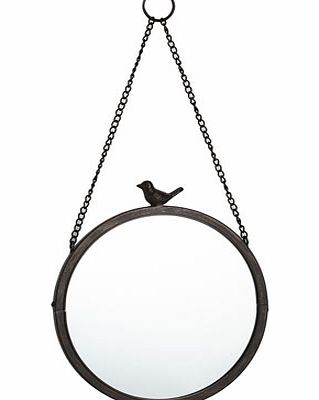Bronze Vintage Curiosity round hanging bird top