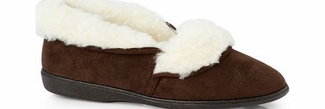 Bhs Brown 4 Way Warm Lined Slippers, brown 6007260481