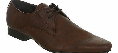 Brown Formal Pointed Shoe, BROWN BR79F01BBRN
