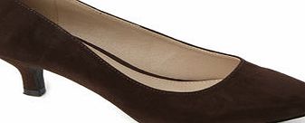 Bhs Brown Kitten Heel Court Shoes, brown 2845370481