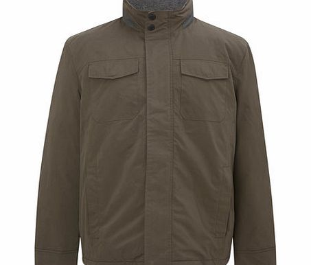 Brown Mid Length Jacket, Brown BR56B03FBRN
