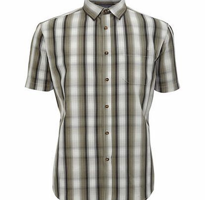 Brown Ombre Check Shirt, Brown BR51C16EBRN