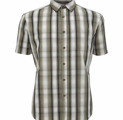 Brown Ombre Check Shirt, Brown BR51C16EBRN