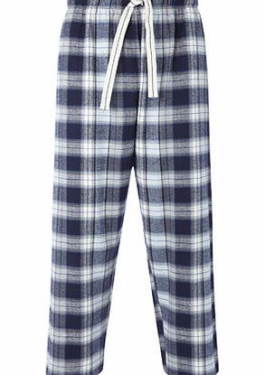 Bhs Brushed Cotton Pyjama Bottoms, Blue BR62B14FBLU