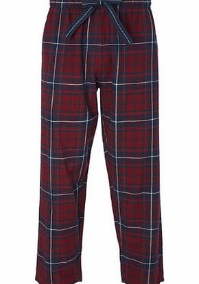 Brushed Cotton Pyjama Bottoms, Red BR62B15FRED