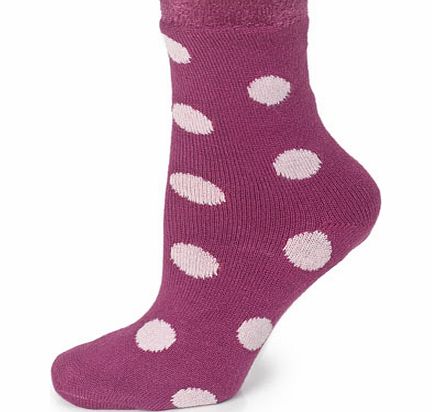 Bhs Burgundy Cosy Snuggle Socks, burgundy 3006430012