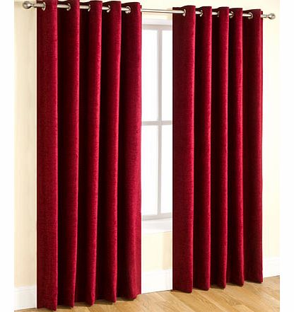 Bhs Burgundy Essentials chenille curtain range,