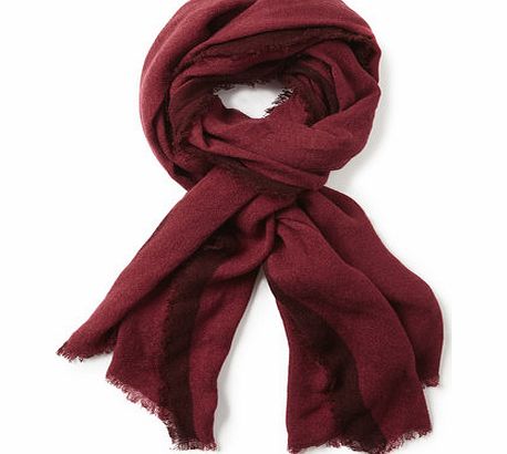 Bhs Burgundy Plain Woven Scarf, burgundy 6610290012