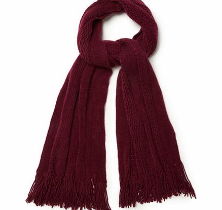 Bhs Burgundy Supersoft Scarf, burgundy 6605490012