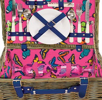 Bhs Butterfly Brights 2 Person Hamper, pink 9578810528