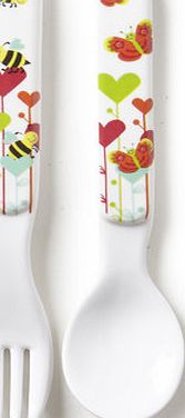 Bhs Butterfly Cutlery Set, pink 9579020528