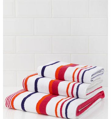Bhs Cali stripe hand towel, purple multi 1927885642