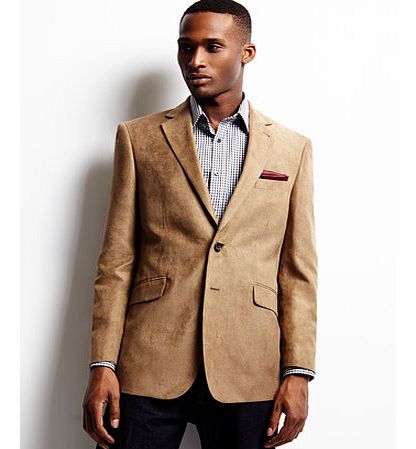 Bhs Camel Twill Regular Fit Blazer, Cream BR64J01EBRN