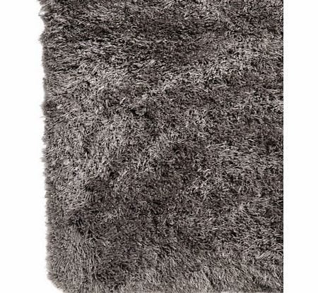 Bhs Charcoal Capri shaggy shimmer rug 100x150cm,