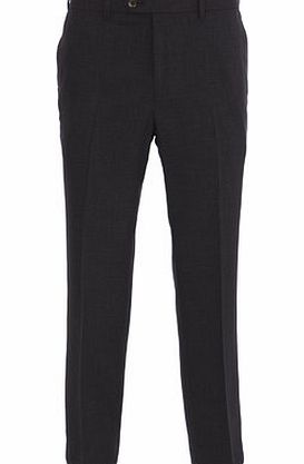 Bhs Charcoal Linen Look Trousers, Grey BR65L02GGRY