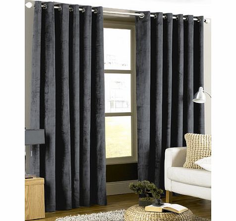 Bhs Charcoal Peach Effect Curtains, charcoal
