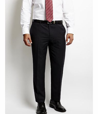 Charcoal Stripe Suit Trousers with Wool, Grey