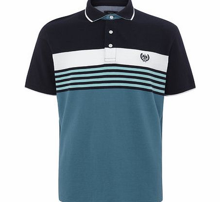 Chest Stripe Polo Shirt, Green BR52P31GGRN