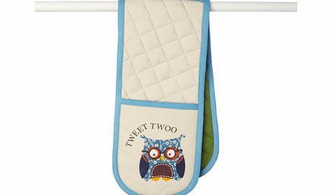Bhs Chestnut owl double oven glove, multi 9575199530
