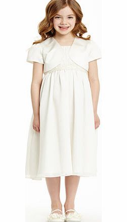 Bhs Child Ivory Satin Bolero, ivory 6574040904