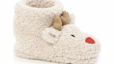 Bhs Christmas Reindeer Slipper Boots, brown 1115680481