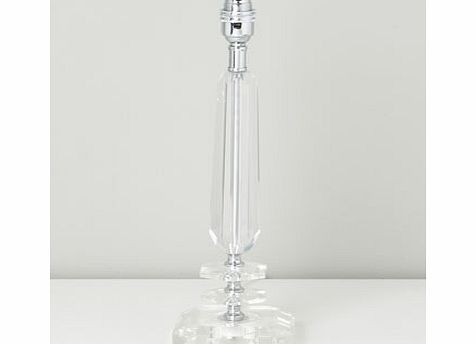 Chrome Cut Glass Lamp Base, clear 9716422346