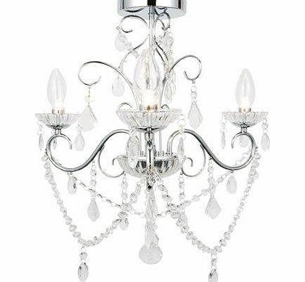 Chrome Vela 3 Light Chandelier, chrome 9754500409