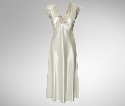 bhs Classic lace long satin nightdress