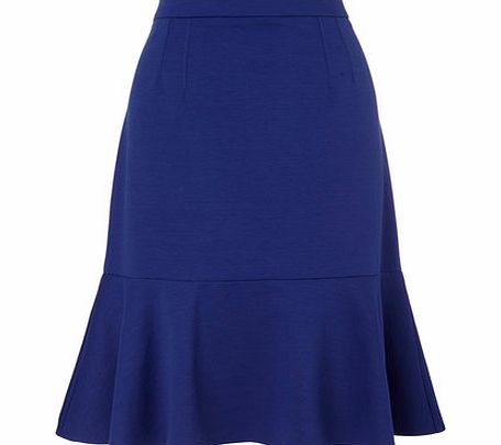 Bhs Cobalt Ponte Trumpet Hem Skirt, cobalt 355856634