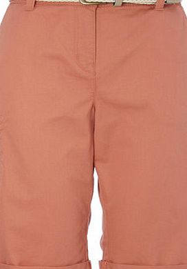Bhs Coral Belted Utility Short, coral 2207840706