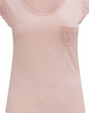 Bhs Coral Broiderie Top, coral 734343641