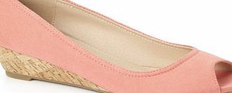 Bhs Coral Corky Demi Wedges, coral 2846083641