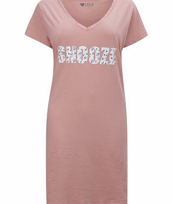 Bhs Coral Floral Snooze Sleep T, coral 733483641
