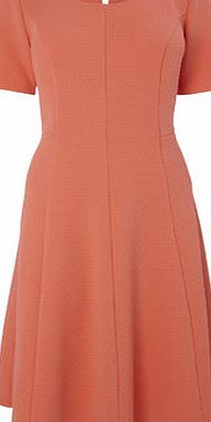 Bhs Coral Jacquard Fit n Flare Dress, coral 356823641