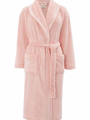 Bhs Coral Ladies Shawl Collar Robe, coral 733193641