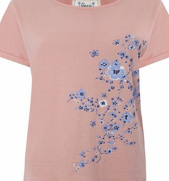 Bhs Coral Placement Top, coral 732963641