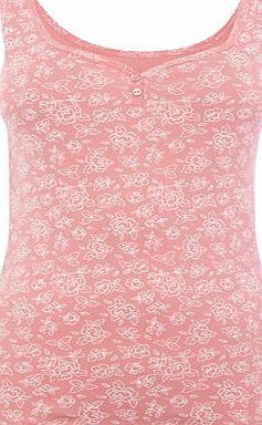 Bhs Coral Sweetheart Floral Vest, coral 2424793641