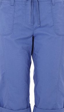 Bhs Cornflower Petite Cotton Crop Trouser,