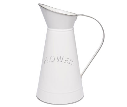 bhs Cream and metallic flower can