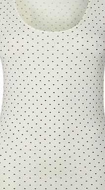 Bhs Cream And Purple Spot Super Soft Heat Generating