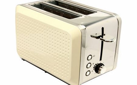 Bhs Cream Bella Dots 2 Slice Toaster, cream 9570800005