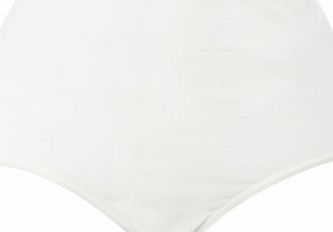 Bhs Cream Cotton Full Brief, cream 4805420004