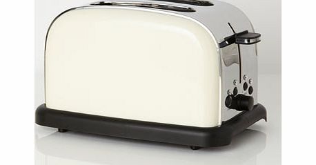 Bhs Cream Essentials 2 Slice Toaster, cream 9544410005