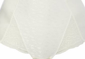 Bhs Cream Jacquard and Lace Medium Control Shaping