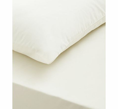 Bhs Cream Julian Charles Fitted Sheet, cream