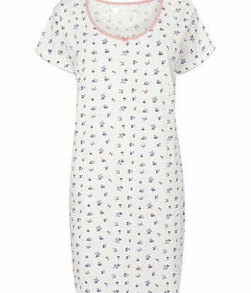Bhs Cream Multi Ditsy Floral Sleep T, cream multi