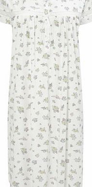 Bhs Cream Multi Ladies Short Sleeve Floral